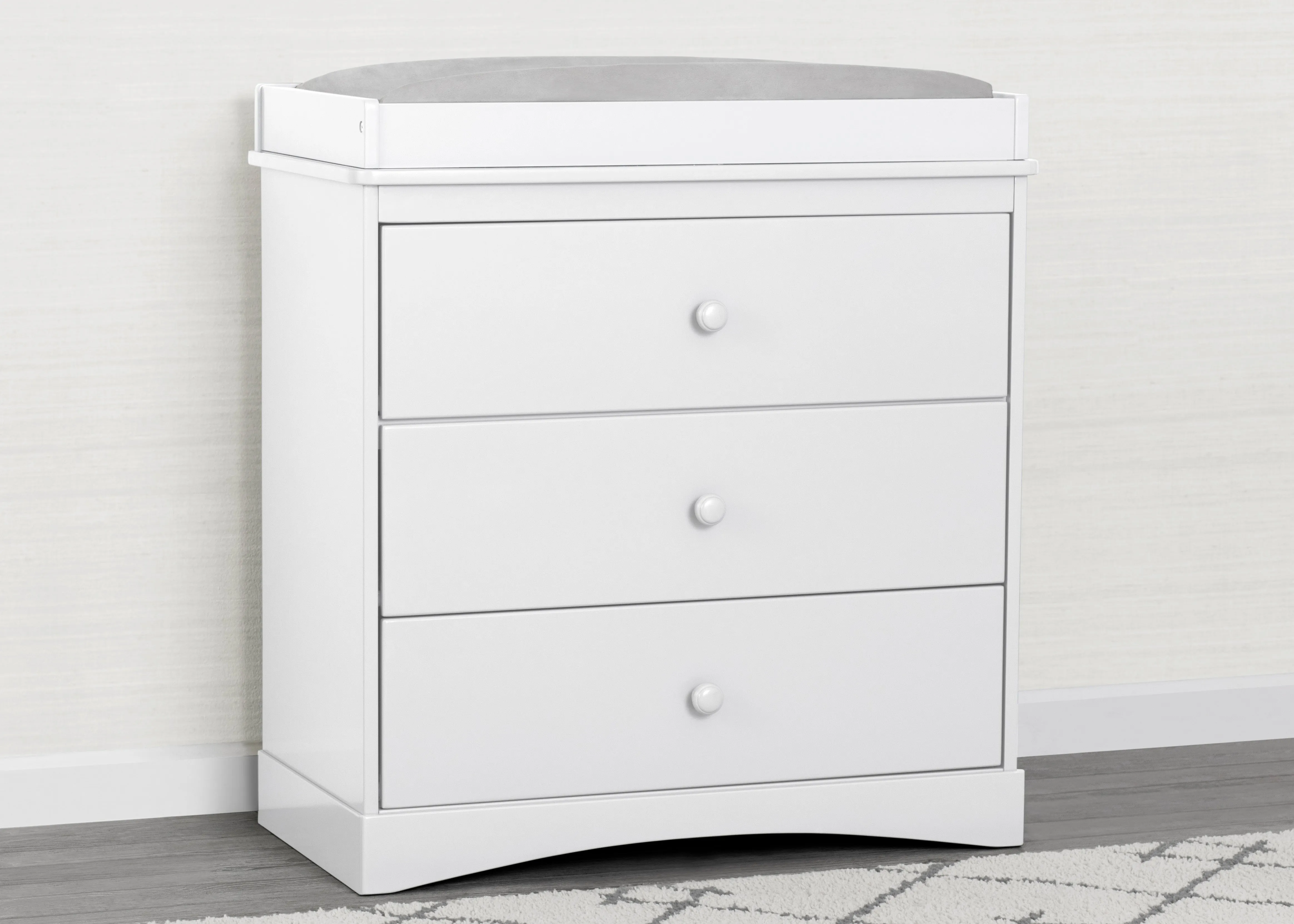 Skylar 3 Drawer Dresser with Changing Top and Interlocking Drawers