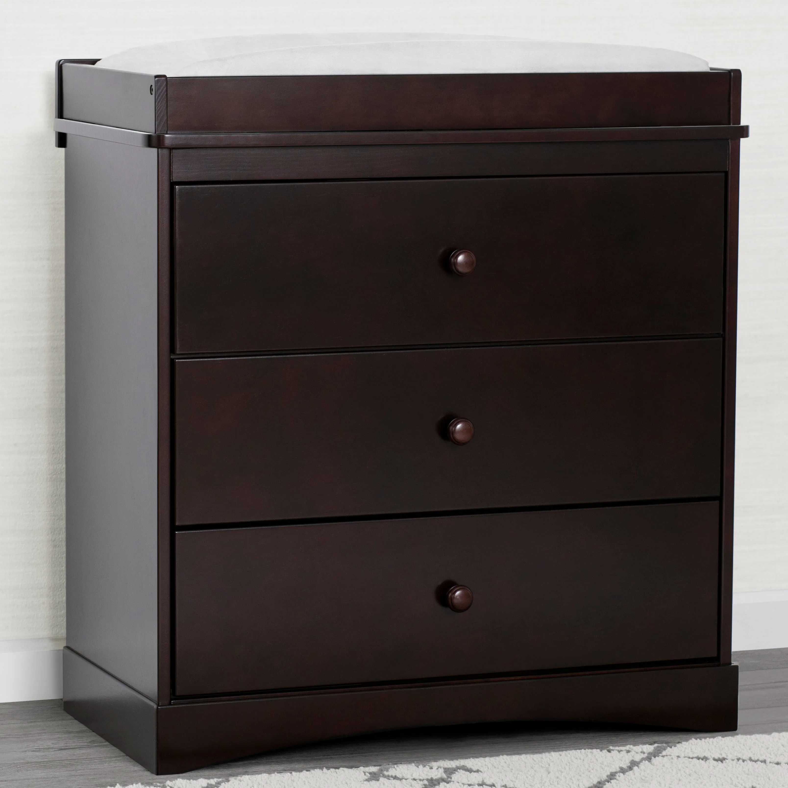 Skylar 3 Drawer Dresser with Changing Top and Interlocking Drawers