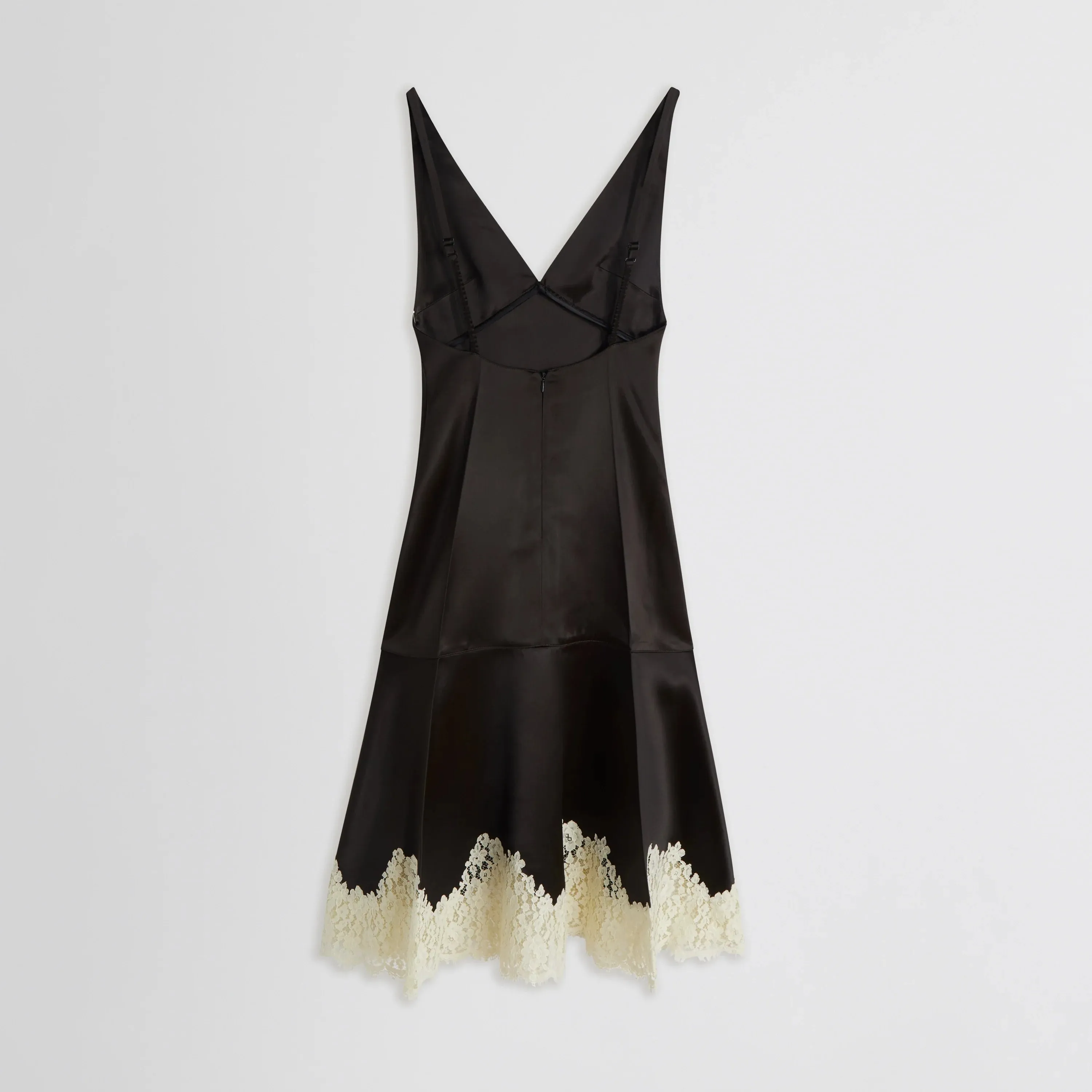 SLICKED SLIP | dark khaki viscose