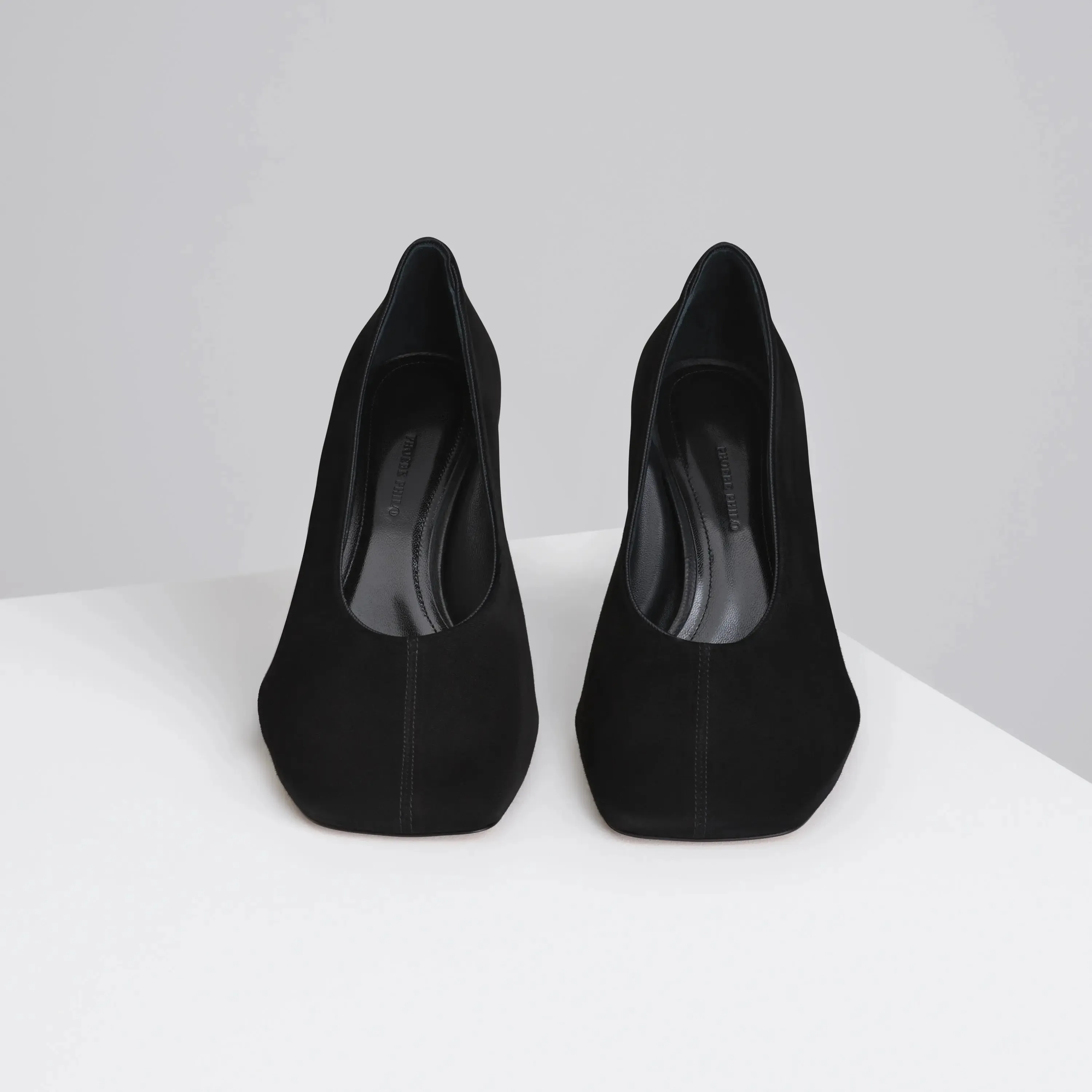 SOFT PUMP 90 | black suede leather