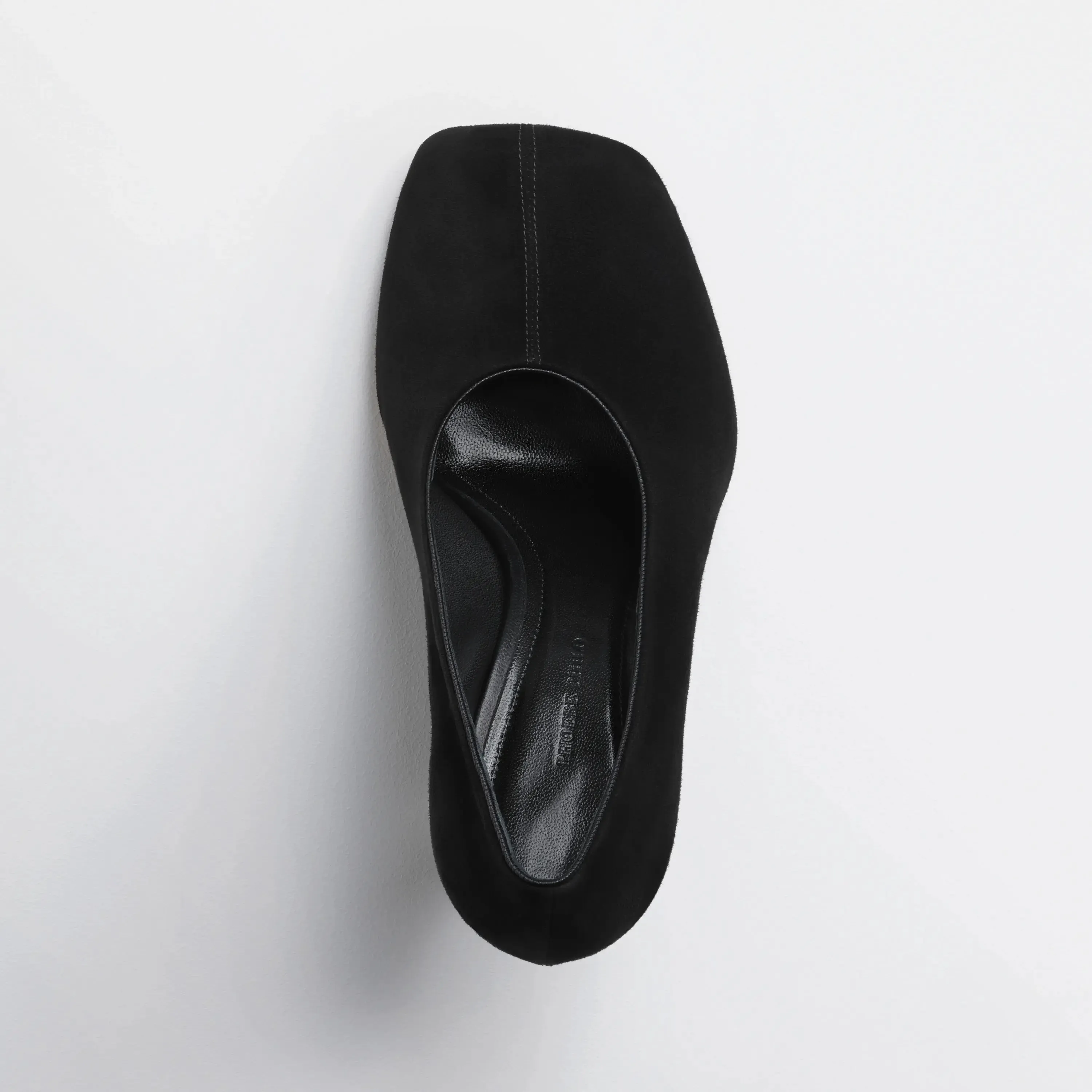 SOFT PUMP 90 | black suede leather