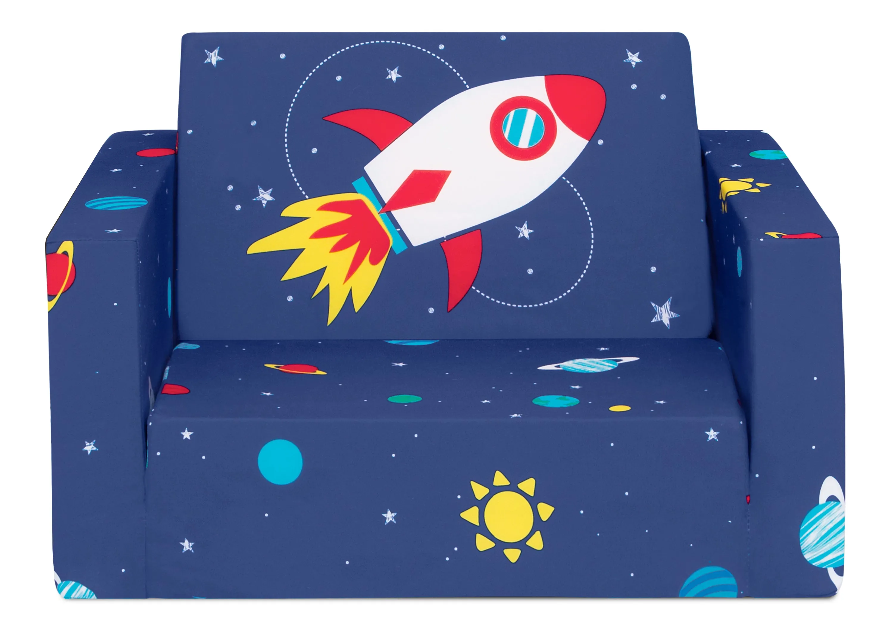 Spaceship Cozee Flip Out Chair - 2-in-1 Convertible Chair to Lounger for Kids