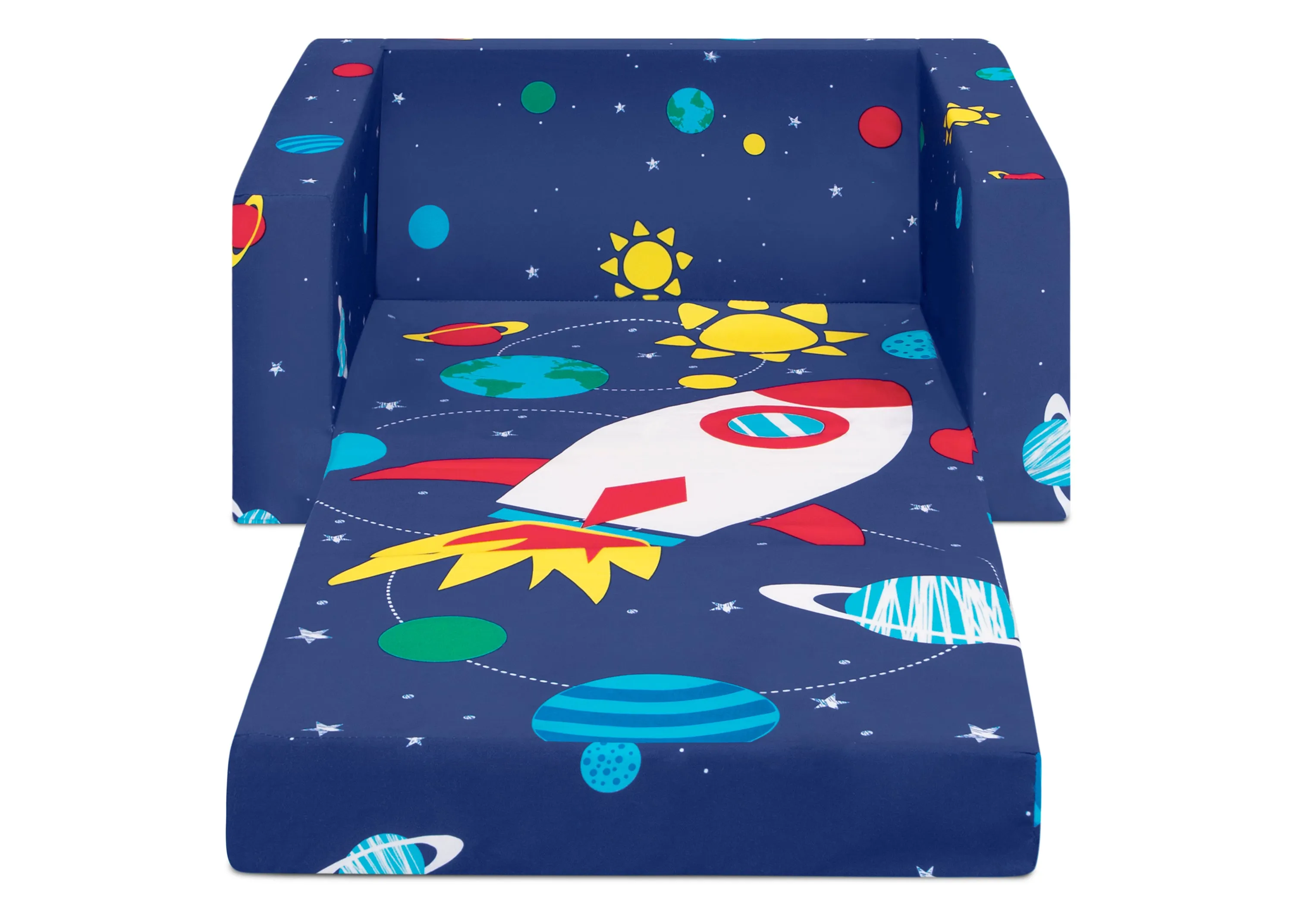Spaceship Cozee Flip Out Chair - 2-in-1 Convertible Chair to Lounger for Kids