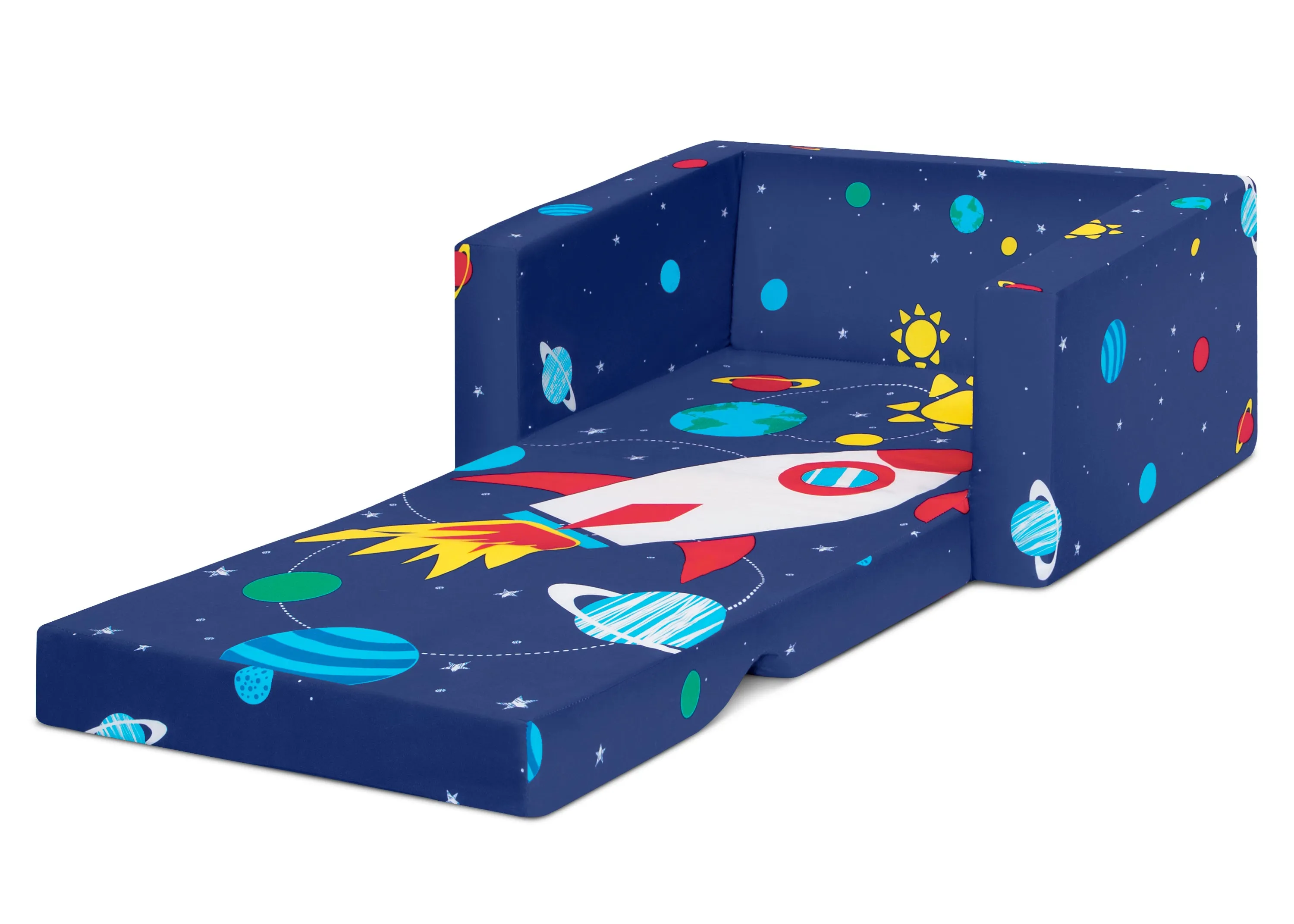 Spaceship Cozee Flip Out Chair - 2-in-1 Convertible Chair to Lounger for Kids