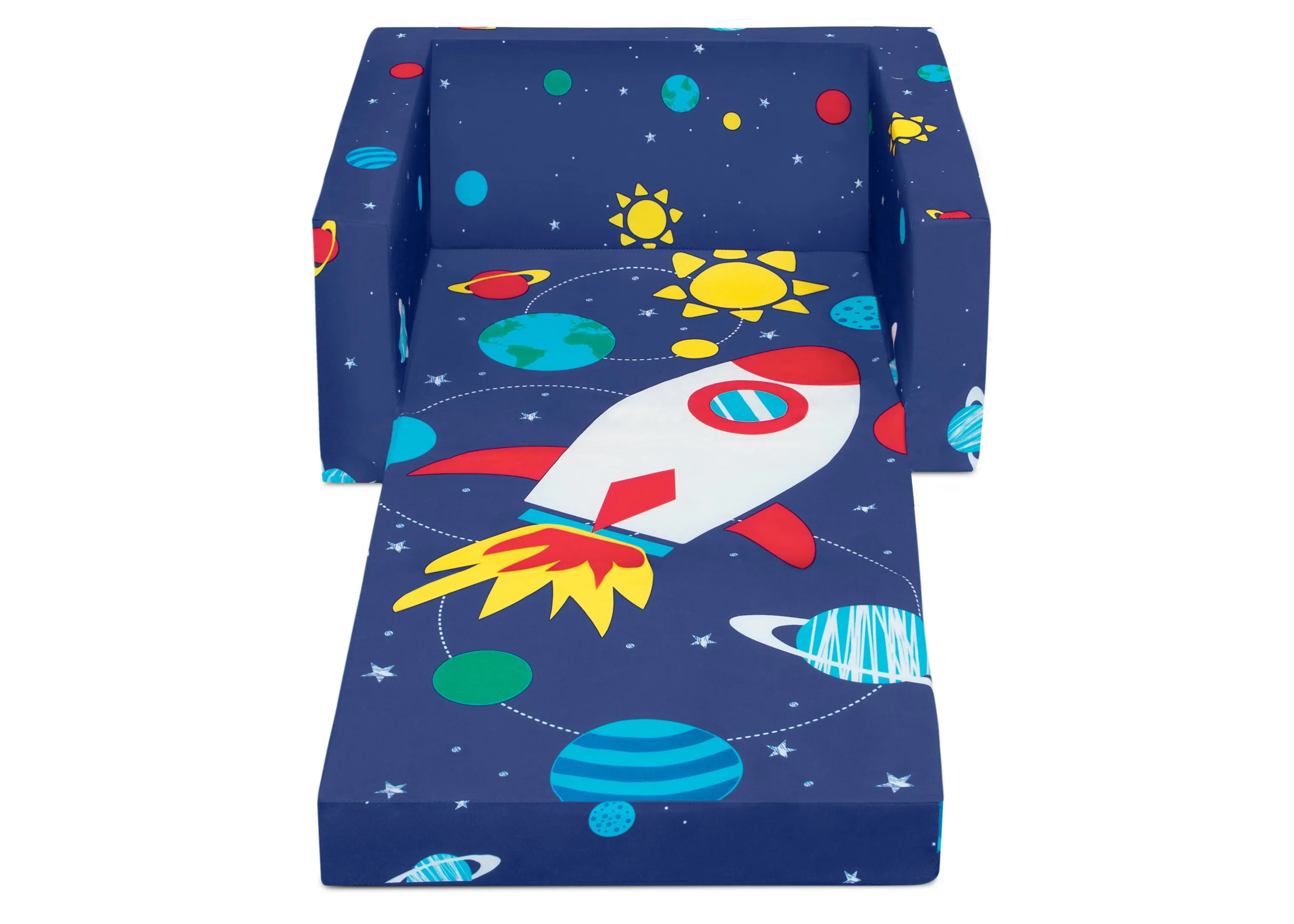 Spaceship Cozee Flip Out Chair - 2-in-1 Convertible Chair to Lounger for Kids
