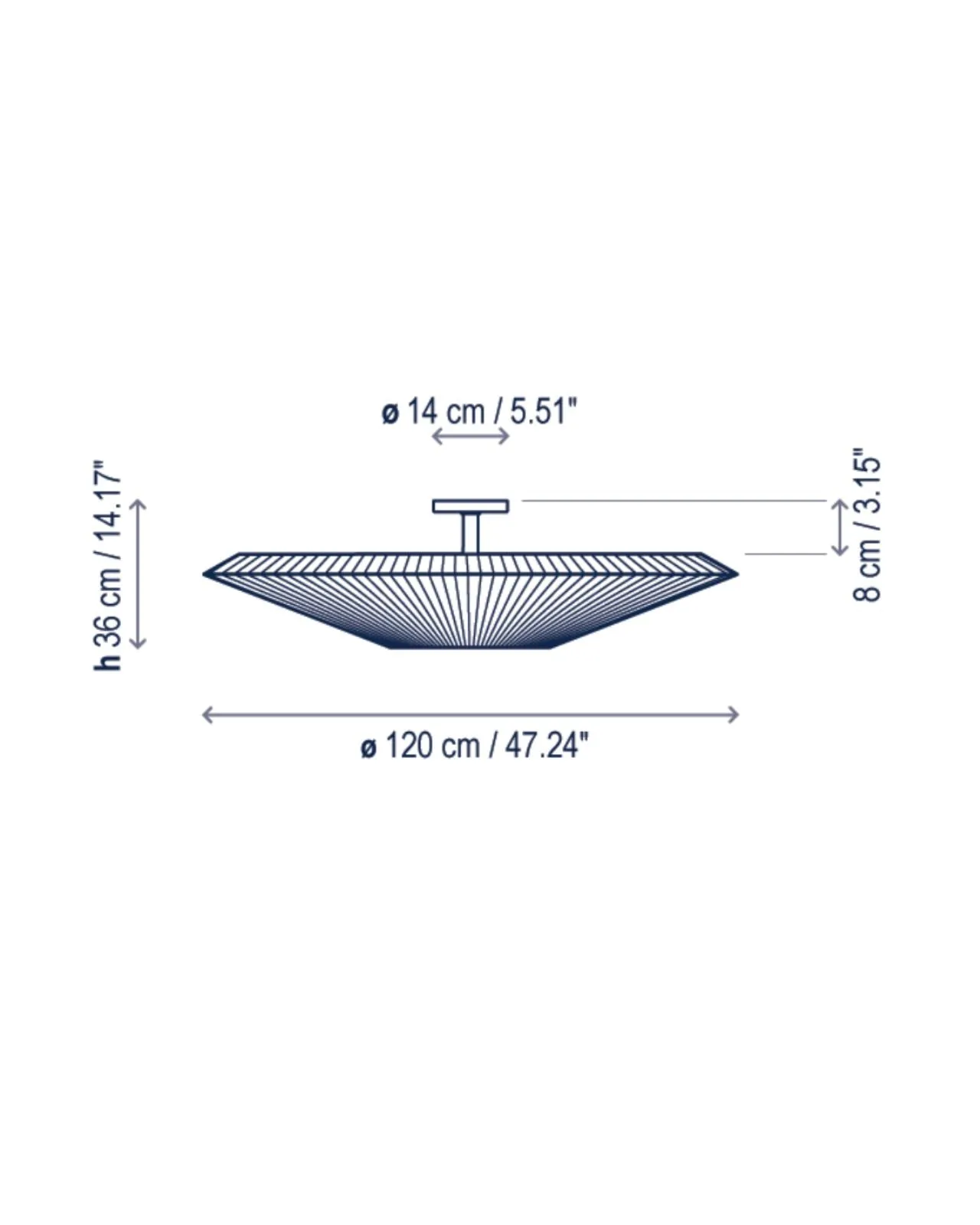 Spanish Ribboned Ceiling Light