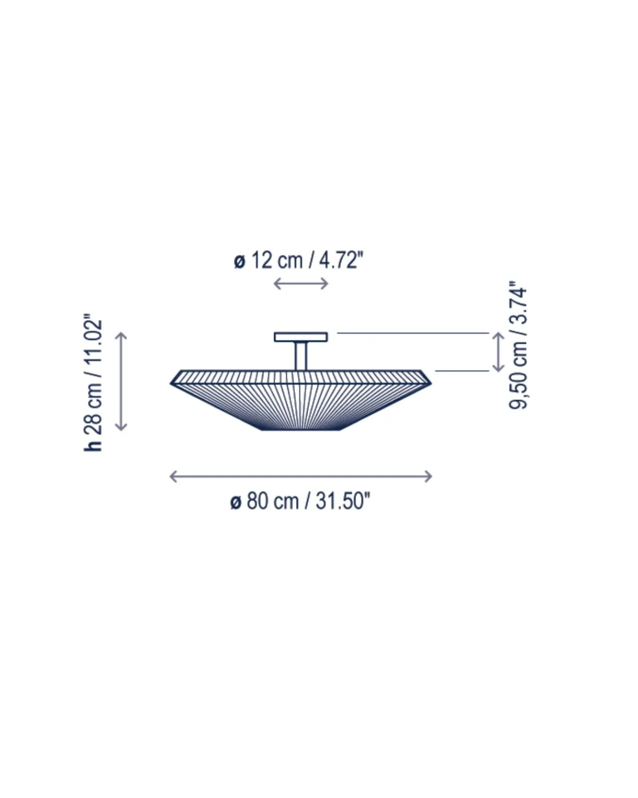 Spanish Ribboned Ceiling Light