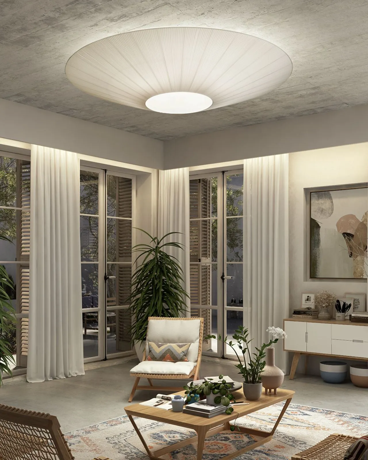 Spanish Ribboned Ceiling Light