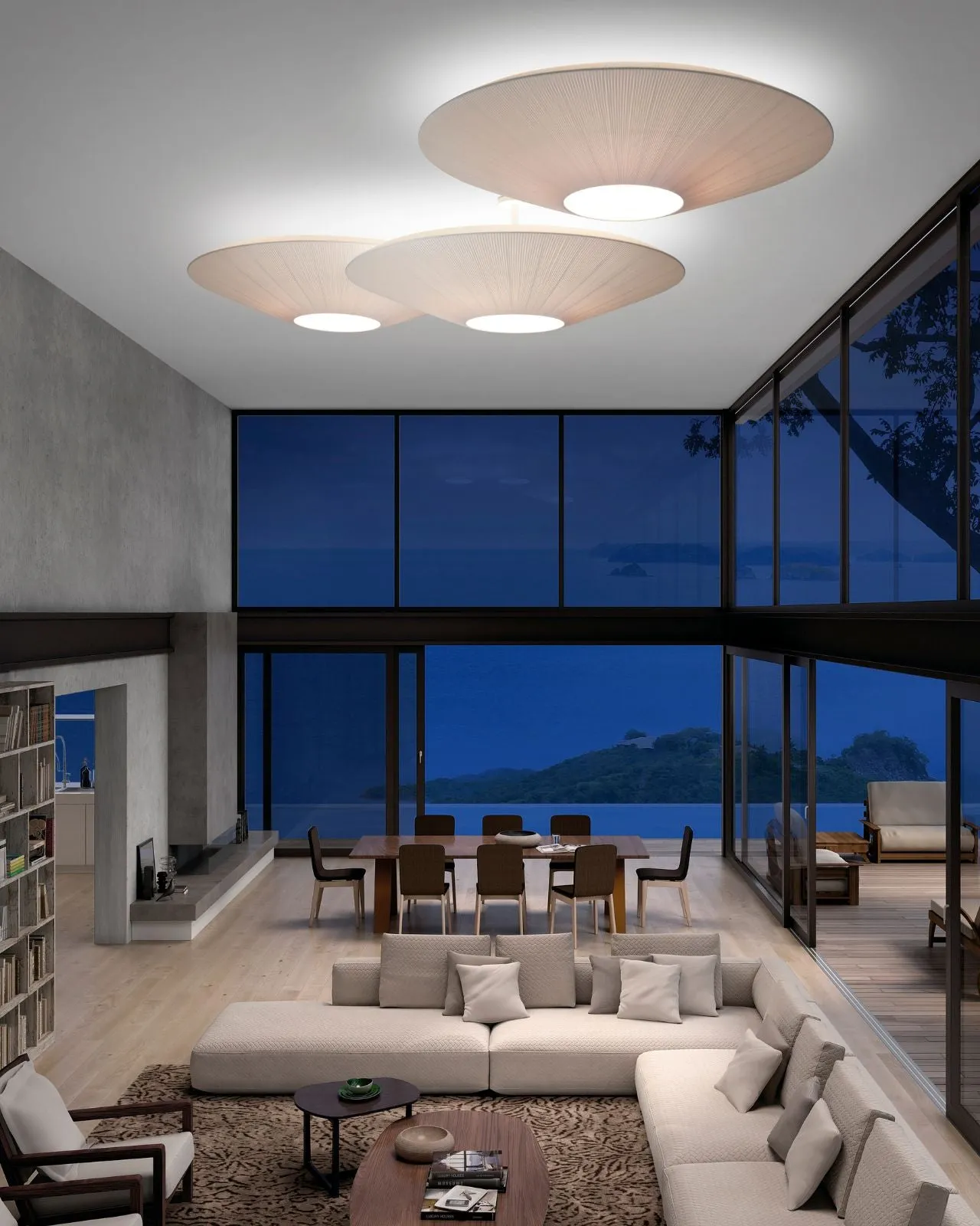 Spanish Ribboned Ceiling Light