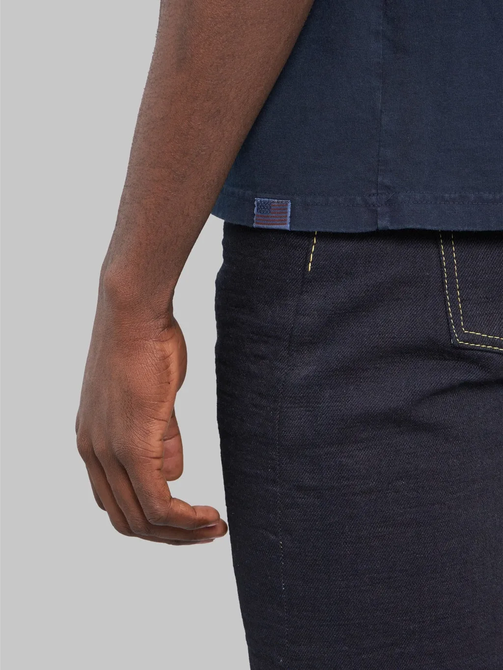 Studio D'Artisan 8136B USA Cotton T-Shirt Dark Indigo