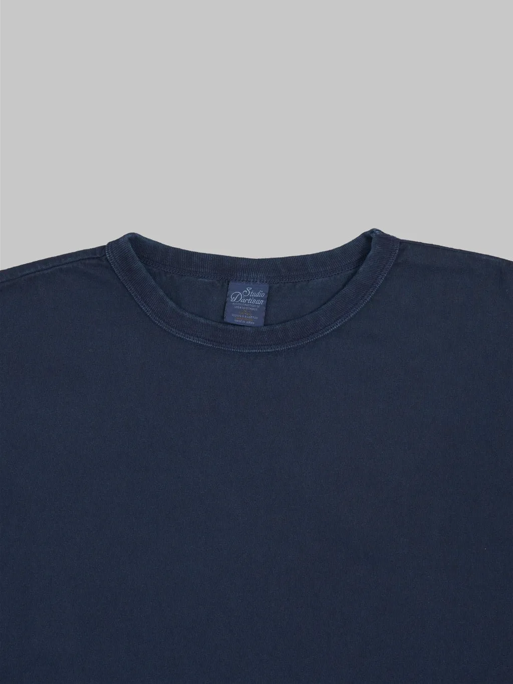 Studio D'Artisan 8136B USA Cotton T-Shirt Dark Indigo