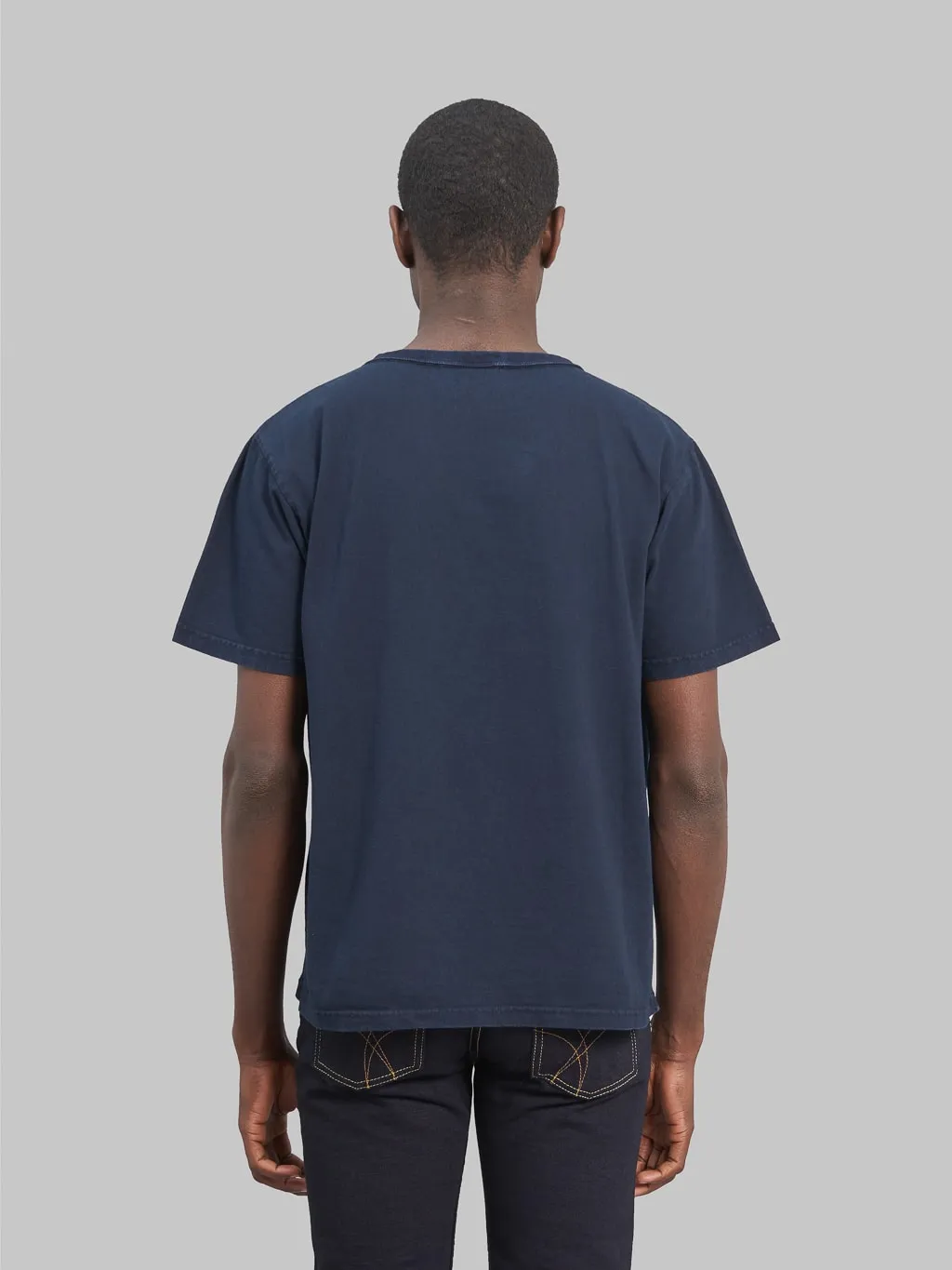 Studio D'Artisan 8136B USA Cotton T-Shirt Dark Indigo