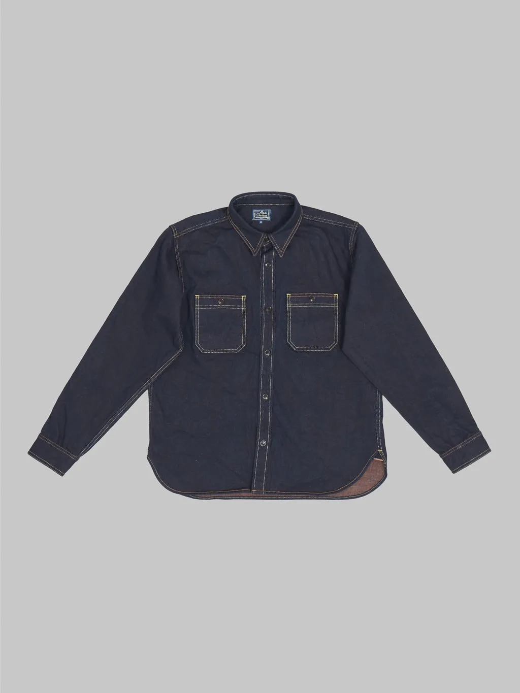 Studio D'Artisan D5702 15oz Aishibuzome Natural Indigo x Kakishibu Denim Shirt