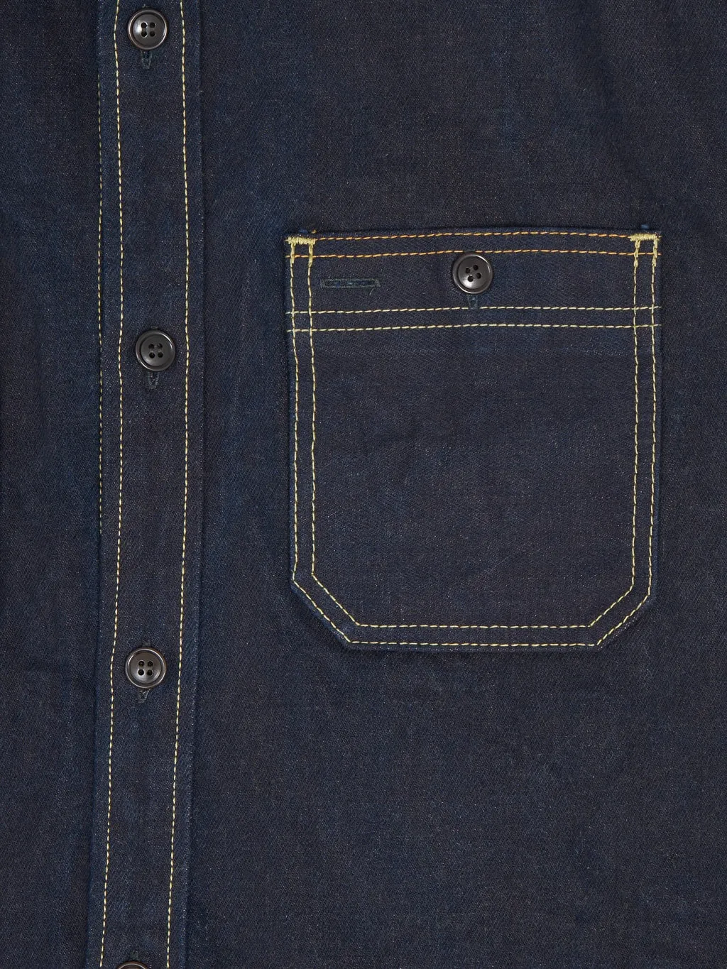 Studio D'Artisan D5702 15oz Aishibuzome Natural Indigo x Kakishibu Denim Shirt