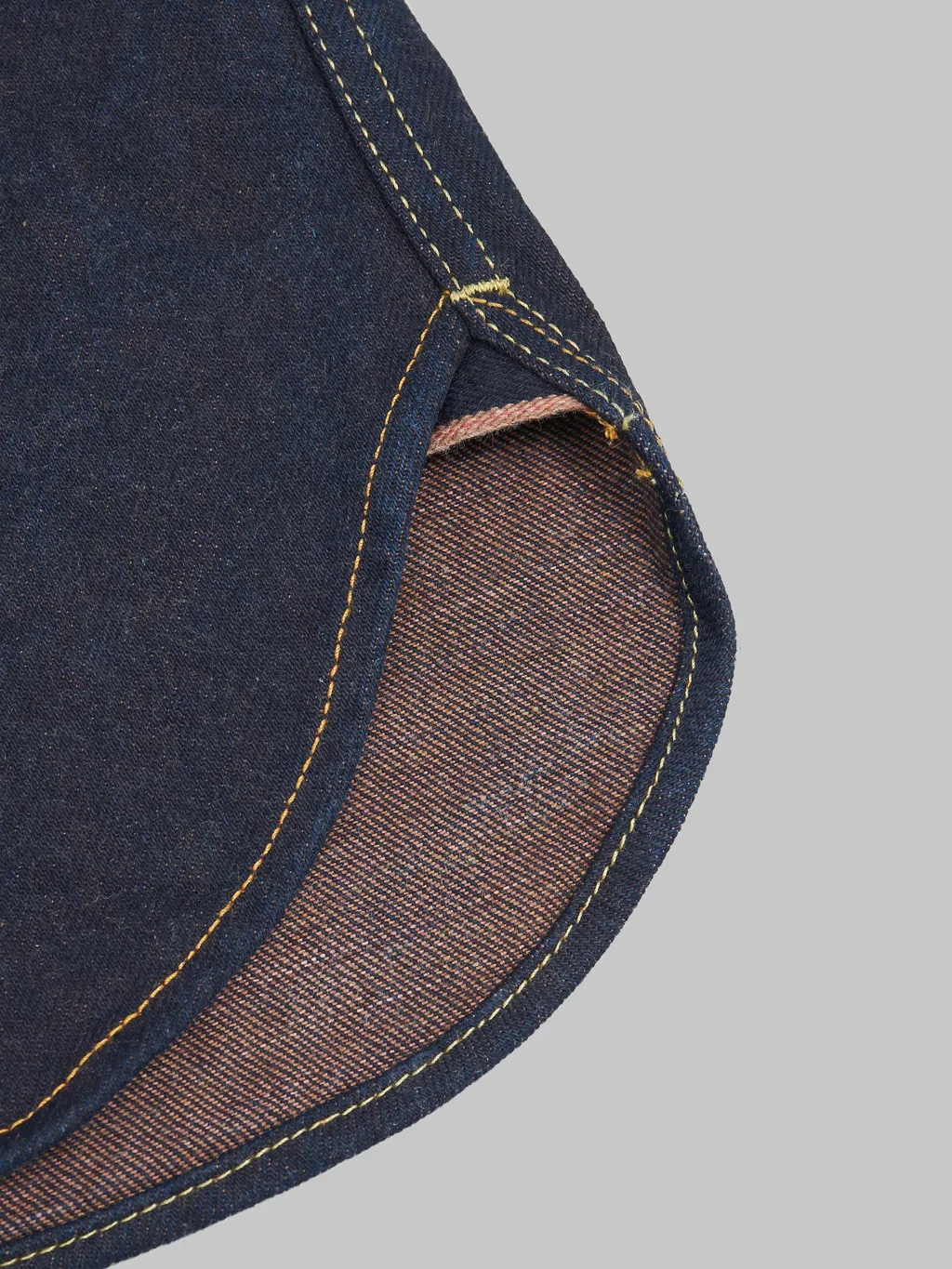 Studio D'Artisan D5702 15oz Aishibuzome Natural Indigo x Kakishibu Denim Shirt