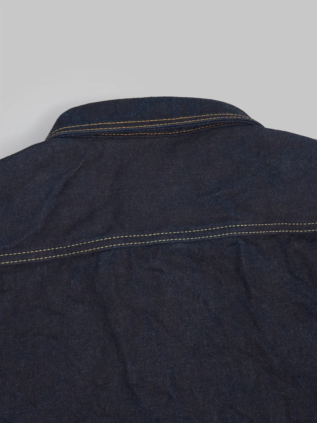 Studio D'Artisan D5702 15oz Aishibuzome Natural Indigo x Kakishibu Denim Shirt