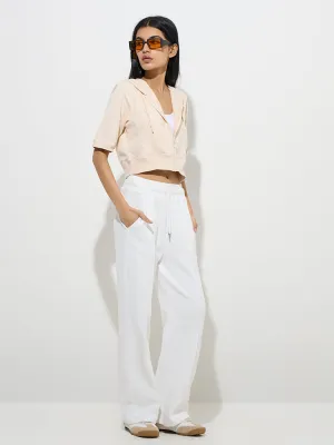 Studiofit Beige Cotton-Blend Jacket