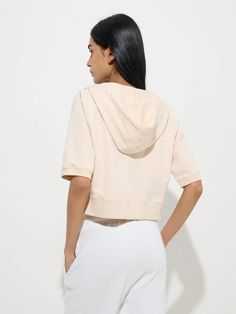 Studiofit Beige Cotton-Blend Jacket