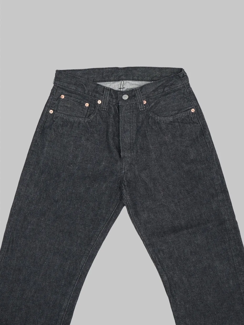 Sugar Cane 1947 Model 14.25oz Black Denim Regular Straight Jeans