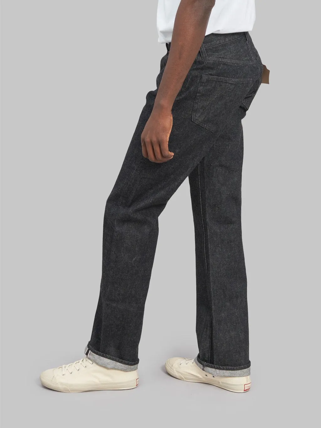Sugar Cane 1947 Model 14.25oz Black Denim Regular Straight Jeans