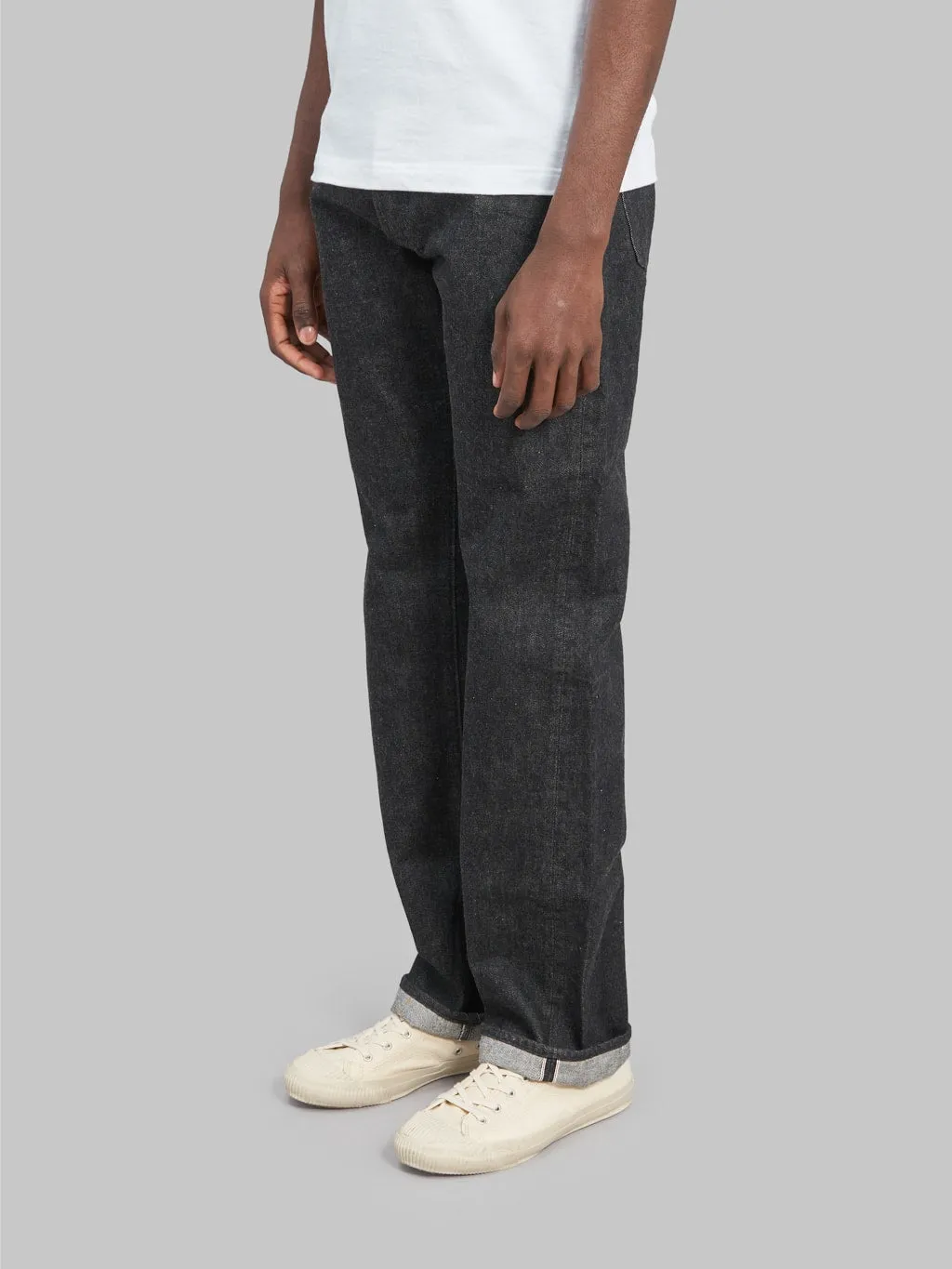 Sugar Cane 1947 Model 14.25oz Black Denim Regular Straight Jeans