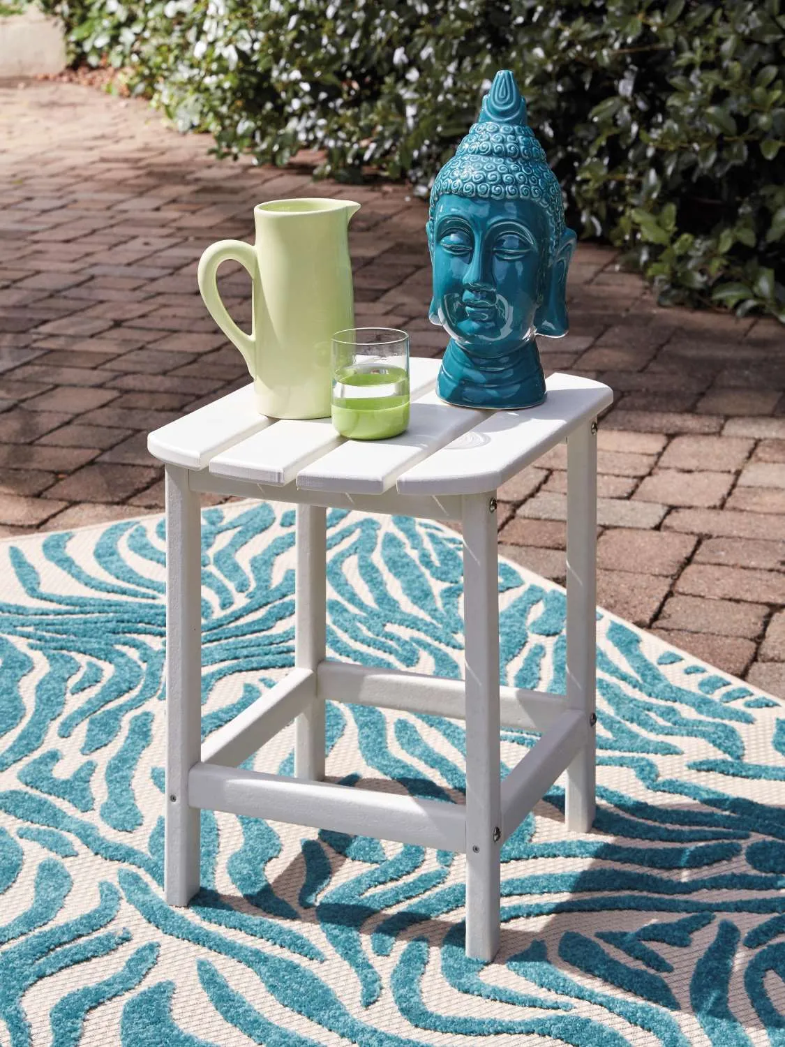 Sundown Treasure - Outdoor White End Table