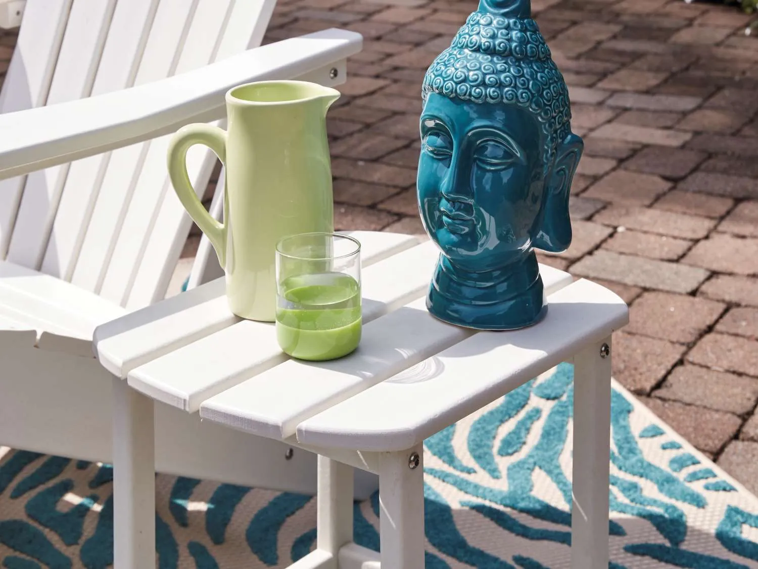 Sundown Treasure - Outdoor White End Table