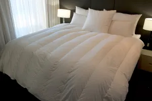 Super King Size Walled And Channel Quilt 95% White European Duck Down 1 Blanket Warmth German Batiste TE100