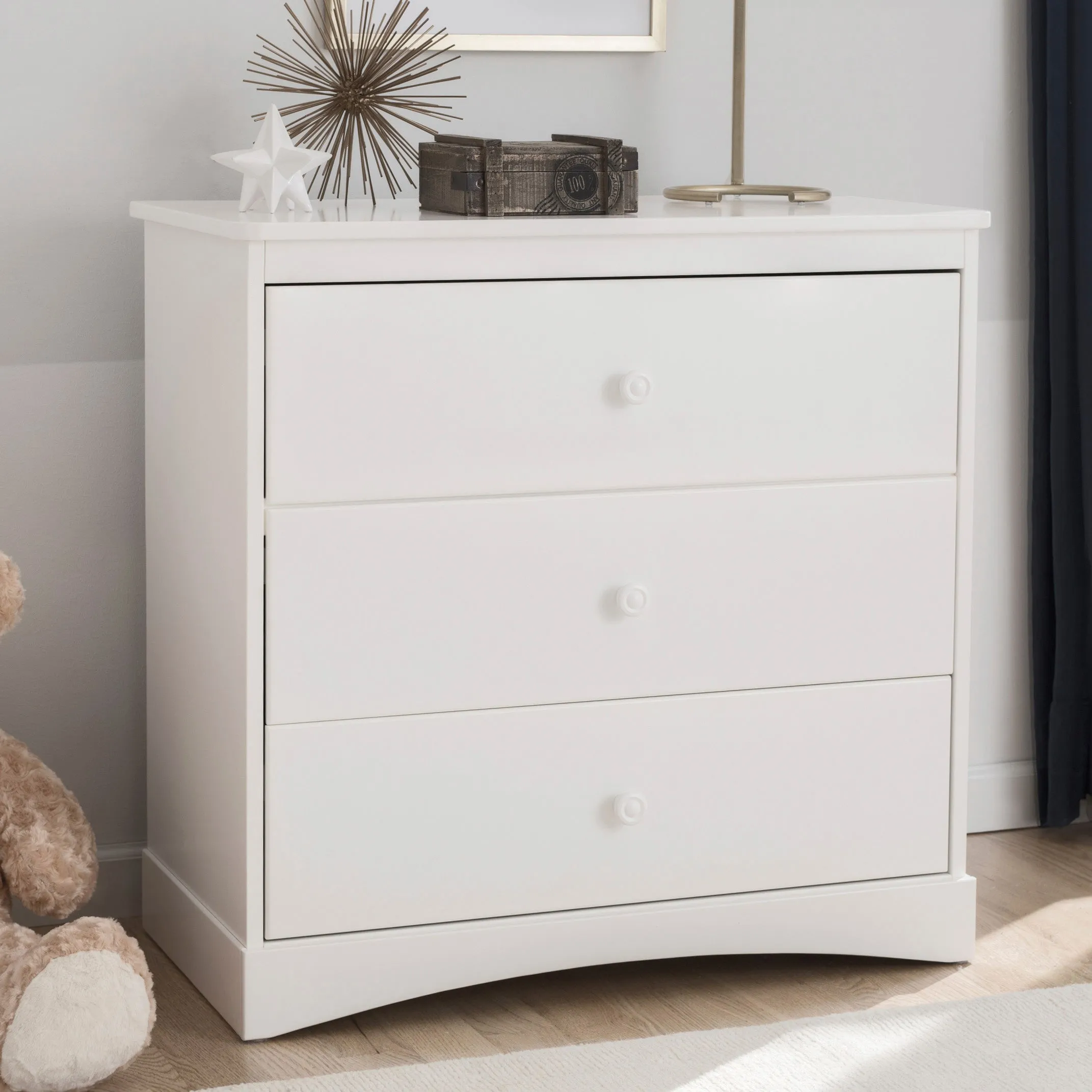 Sutton 3 Drawer Dresser with Changing Top and Interlocking Drawers