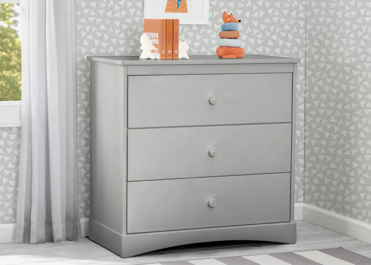 Sutton 3 Drawer Dresser with Changing Top and Interlocking Drawers