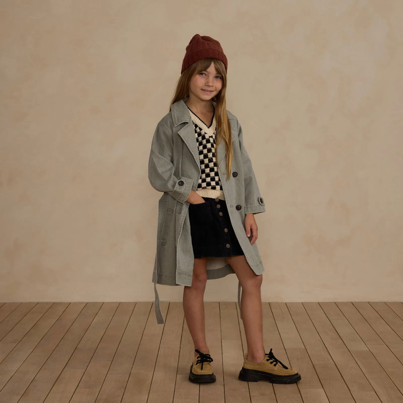 Sweater Vest - Check - Ivory / Black - FINAL SALE
