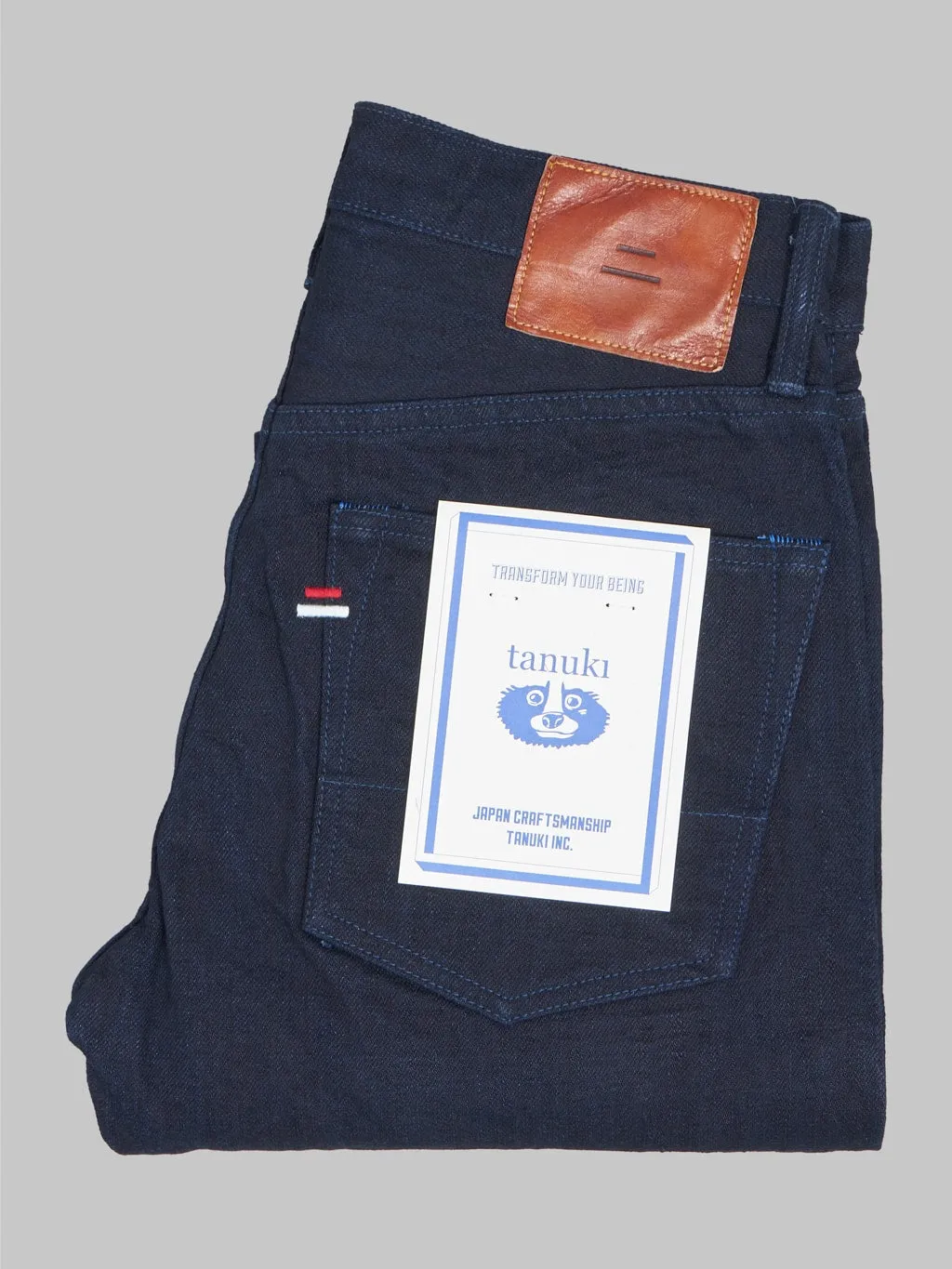 Tanuki IDHT Indigo x Indigo 15oz High Tapered Jeans