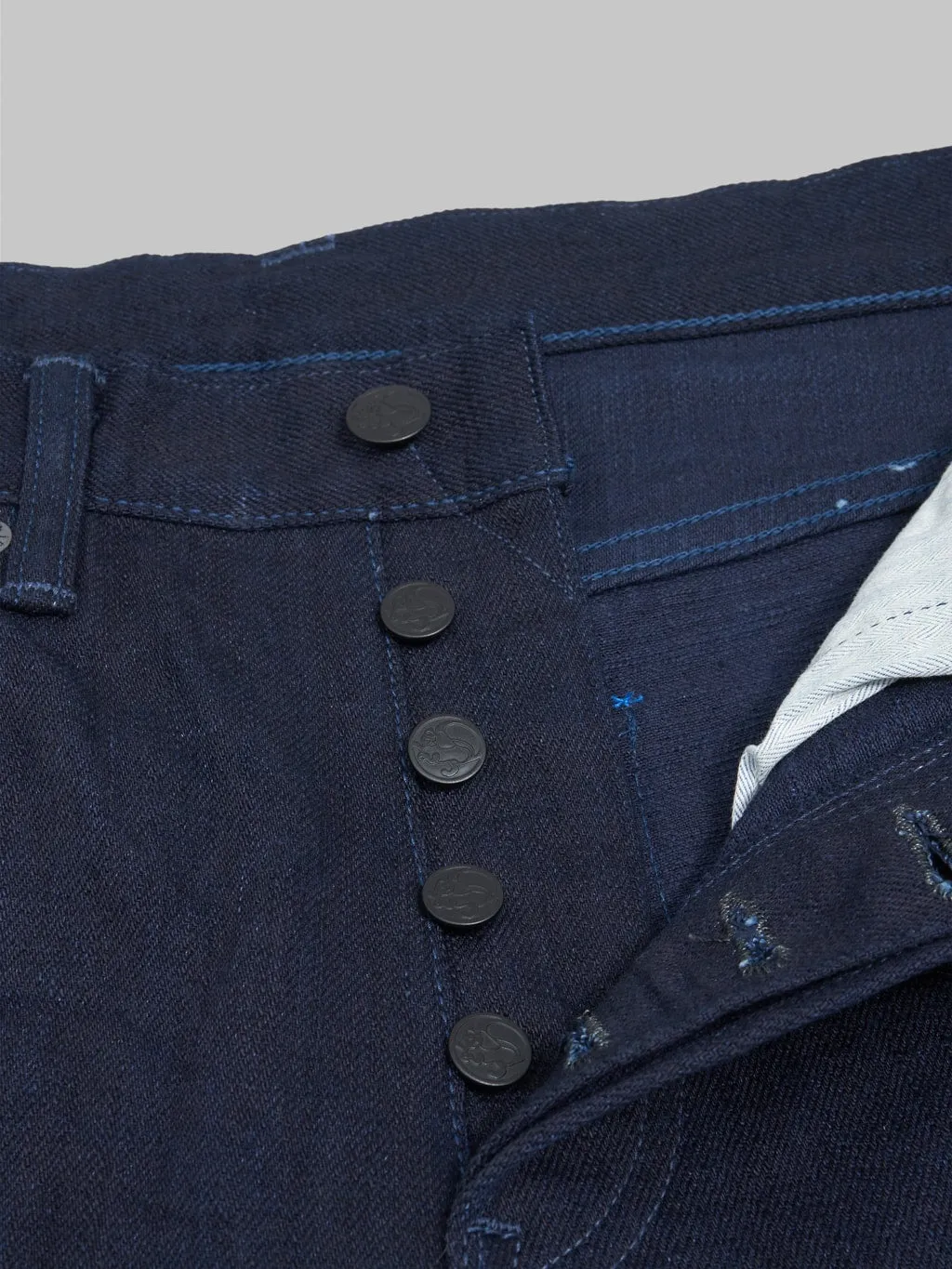 Tanuki IDHT Indigo x Indigo 15oz High Tapered Jeans