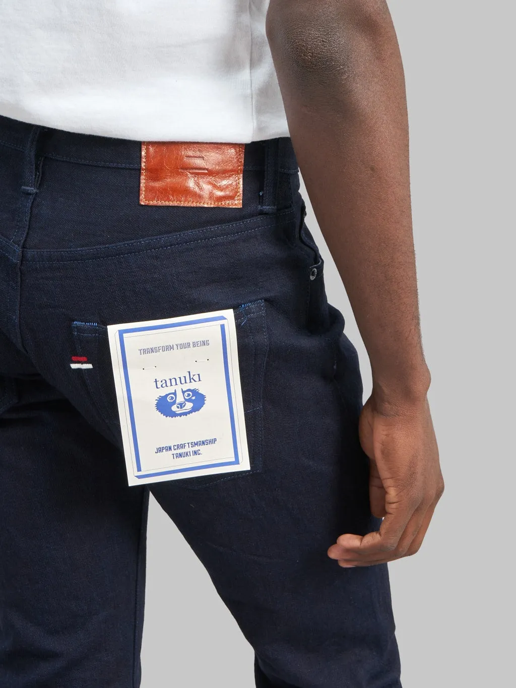 Tanuki IDHT Indigo x Indigo 15oz High Tapered Jeans