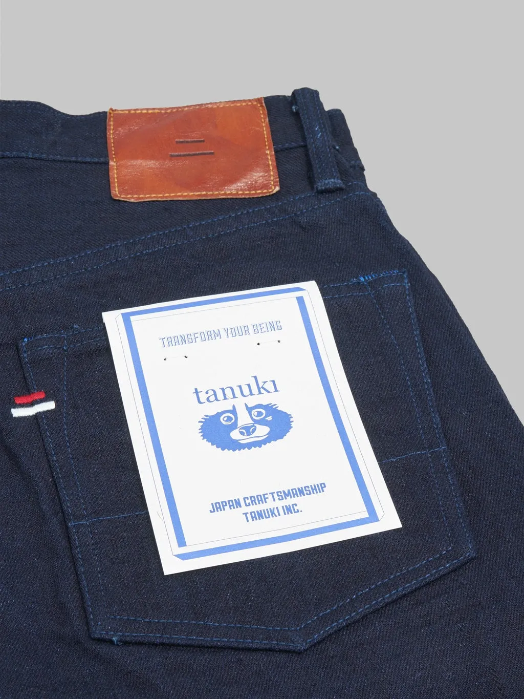 Tanuki IDHT Indigo x Indigo 15oz High Tapered Jeans