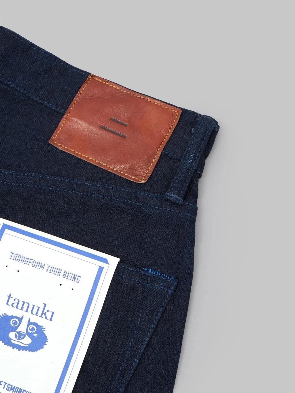 Tanuki IDHT Indigo x Indigo 15oz High Tapered Jeans