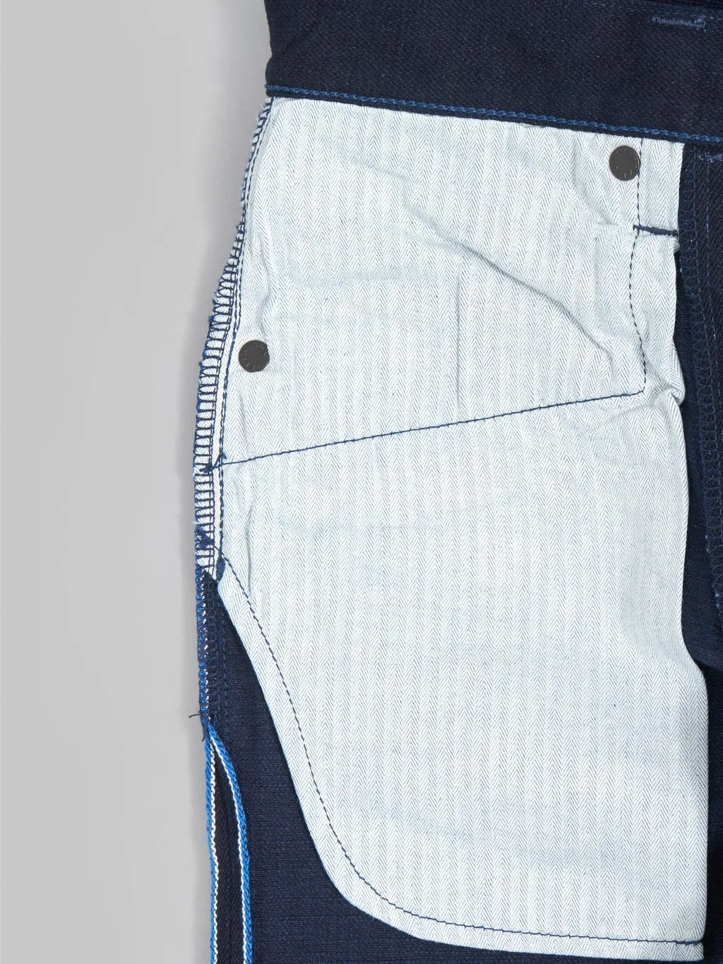 Tanuki IDHT Indigo x Indigo 15oz High Tapered Jeans