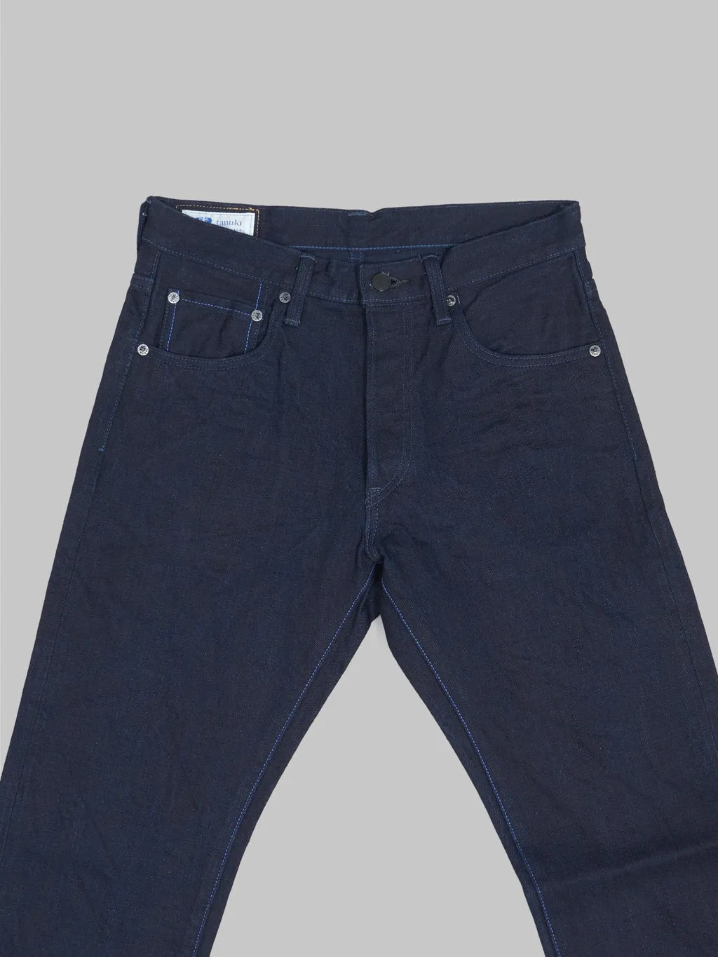 Tanuki IDHT Indigo x Indigo 15oz High Tapered Jeans