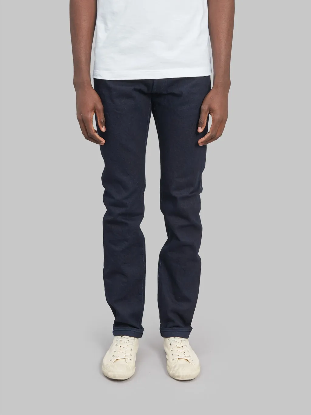 Tanuki IDHT Indigo x Indigo 15oz High Tapered Jeans