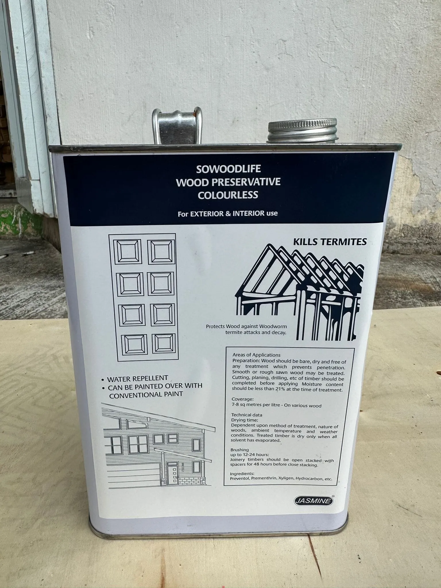 Termites(White Ants) Preservative Oil - 1gal (For Exterior & Interior Use) | Model : WA