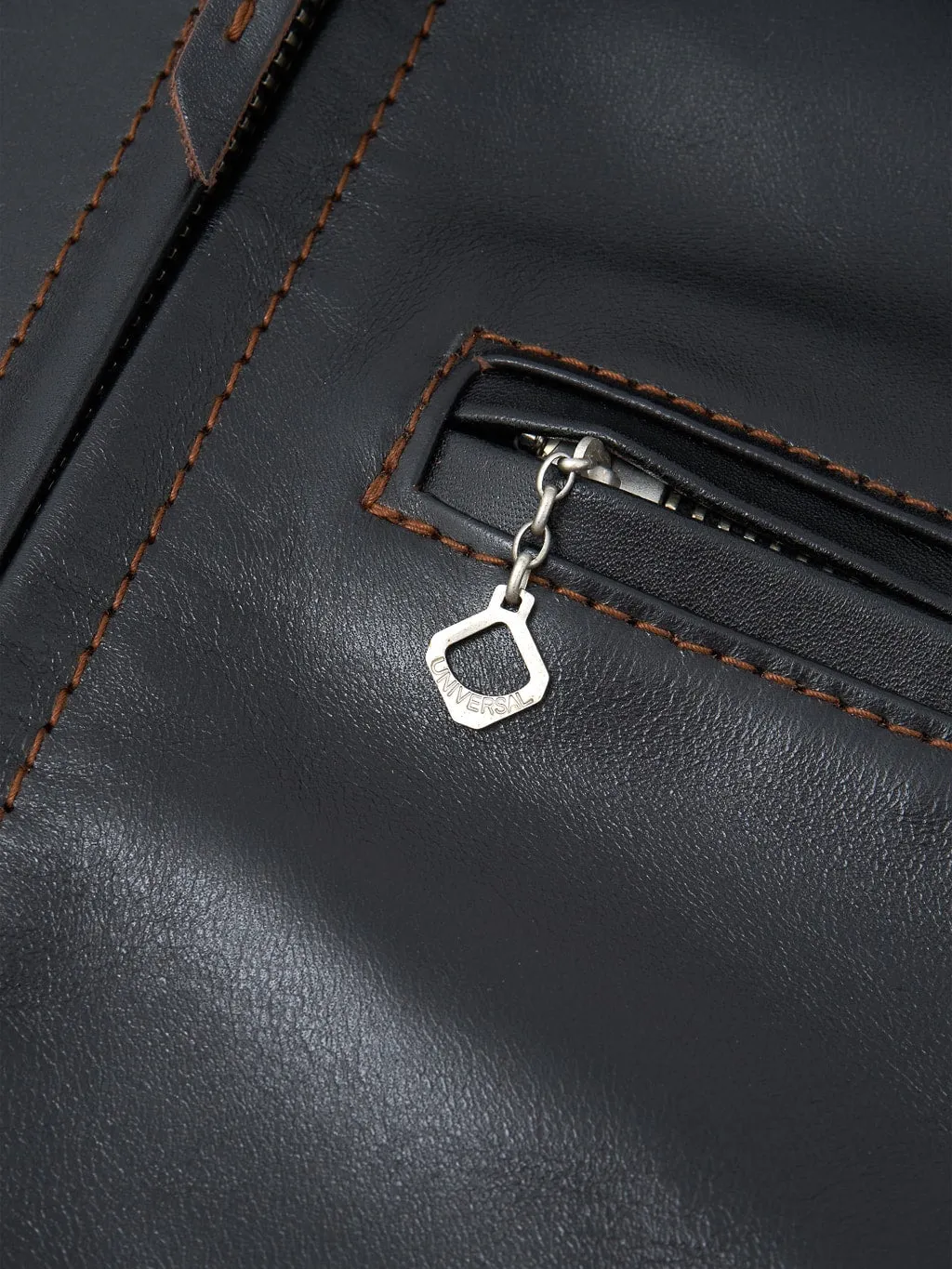 The Flat Head FN-LJ-HS005 Horsehide Single Rider's Jacket Black Semi-Aniline