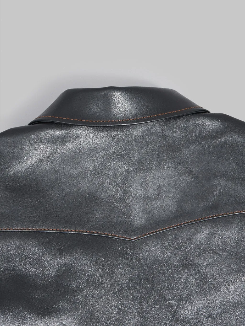 The Flat Head FN-LJ-HS005 Horsehide Single Rider's Jacket Black Semi-Aniline