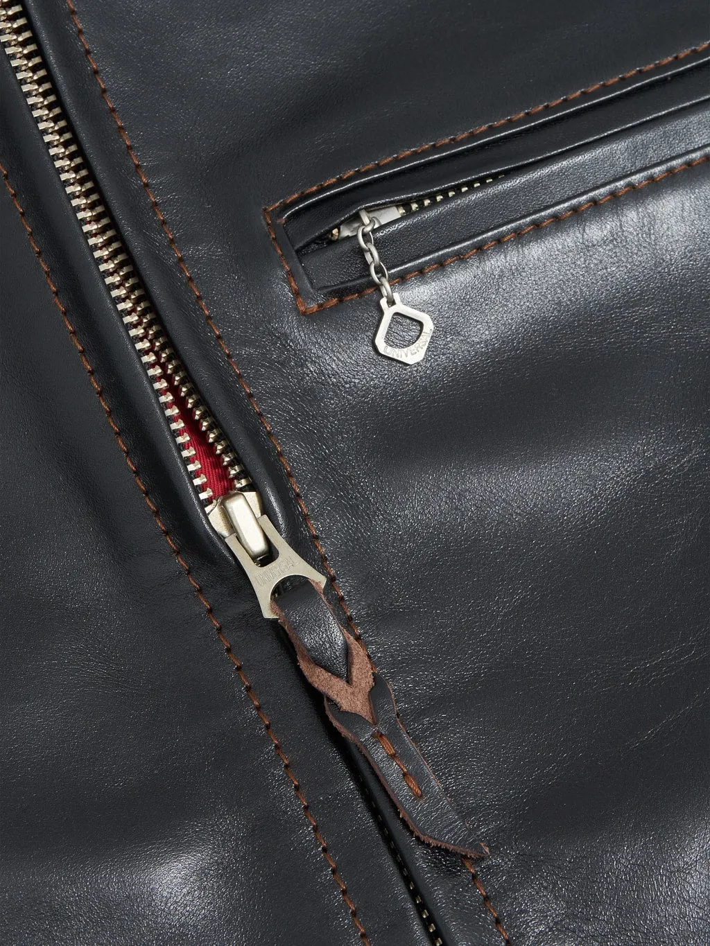 The Flat Head FN-LJ-HS005 Horsehide Single Rider's Jacket Black Semi-Aniline