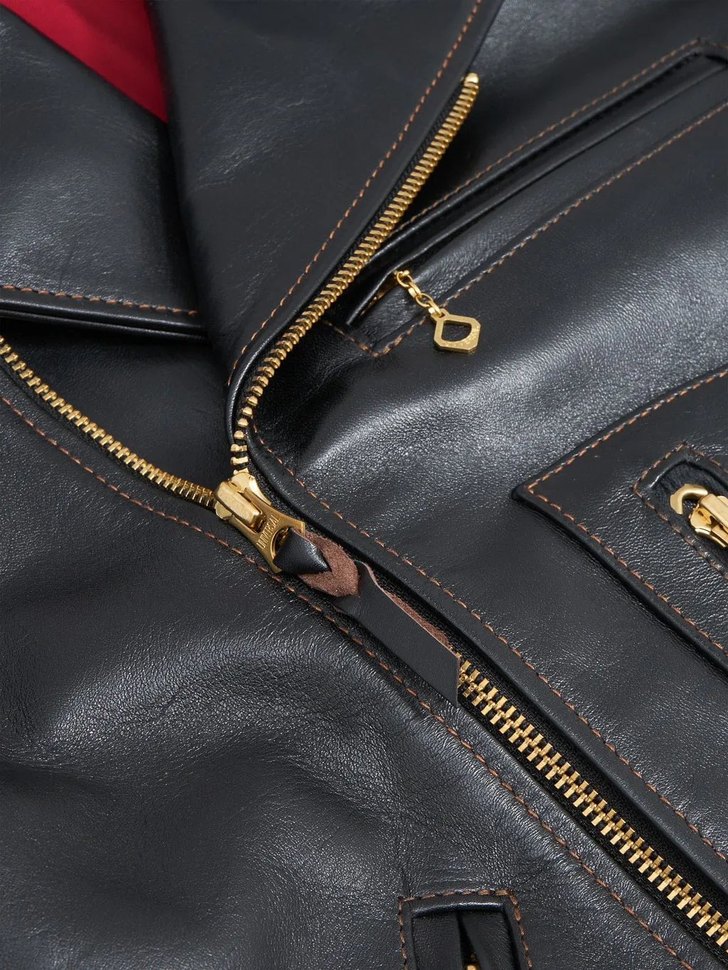 The Flat Head FN-LJ-HW004 Horsehide Double Rider's Jacket Black Semi-Aniline