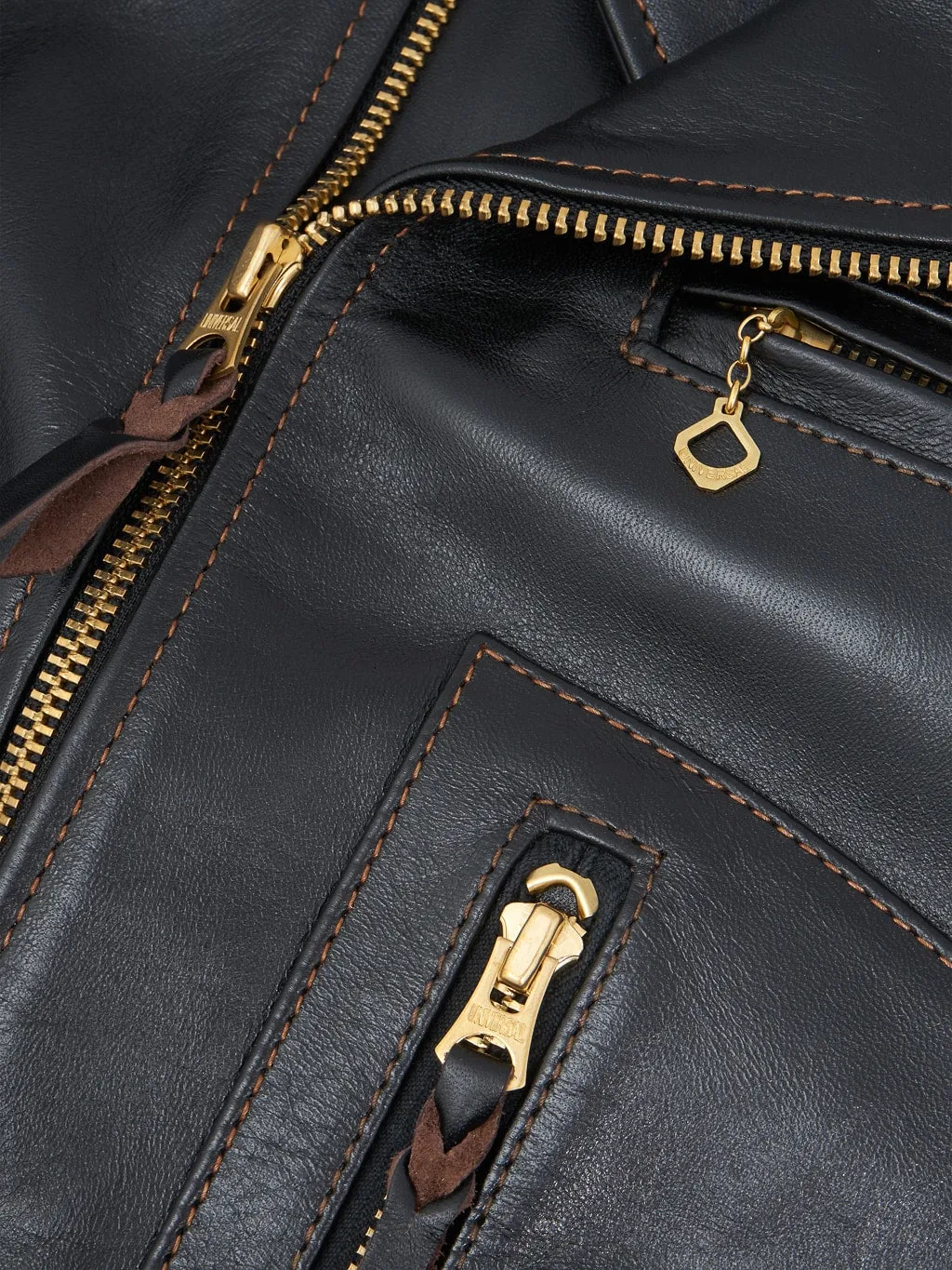 The Flat Head FN-LJ-HW004 Horsehide Double Rider's Jacket Black Semi-Aniline