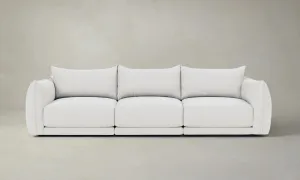 The Jones Modular Sectional - Performance Linen Weave Pure White