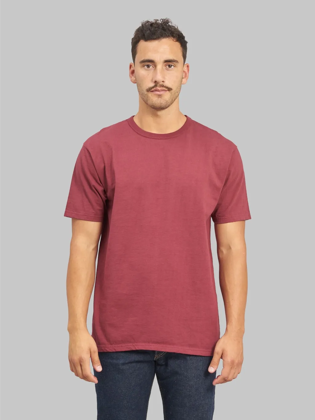 The Strike Gold Loopwheeled T-Shirt Burgundy