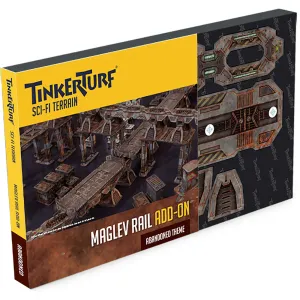 TinkerTurf Sci-Fi Terrain: MagLev Rail Add-On - Abandoned Theme