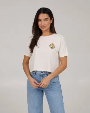 Tippet Fill Crop Tee - Off White