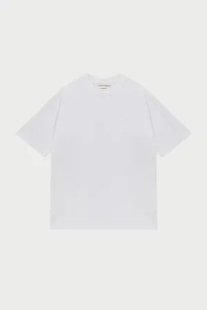 TONAL EMBLEM RELAXED T-SHIRT - WHITE